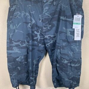 Ring of Fire Blue Camo Cargo Shorts
